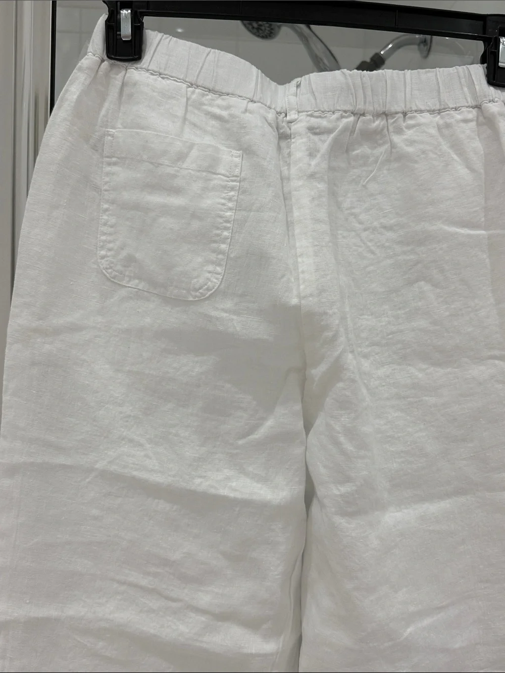 Quince 100% European Linen Pants NWT White Size Small